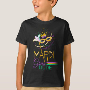 Camiseta Mardi Gras Dude Kids Tshirt