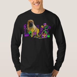 Camiseta Mardi Gras Festival de Amor Leopardo Chinês Shar P