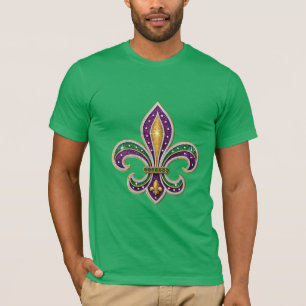 Camiseta Mardi Gras Fleur de Lis
