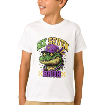 Mardi Gras Gator Six Seven Bruh Kids Carnival
