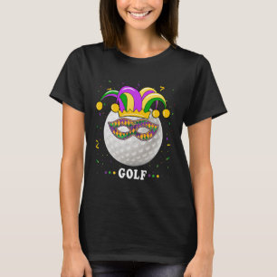 Camiseta Mardi Gras Golf Costume Mardi Gras Jester Hat Golf