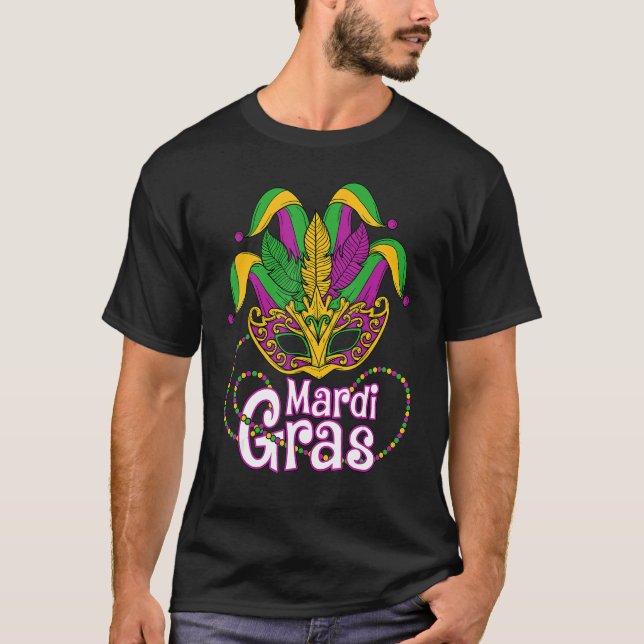 Camiseta Mardi Gras Homens Mardi Gras Crianças Mardi Gras B (Frente)