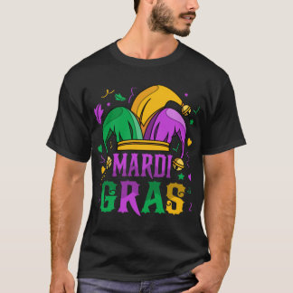 Camiseta Mardi Gras Jester Hat Carnival Celebration