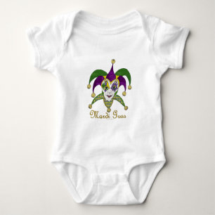 Camiseta Mardi Gras Jesters Mask colorido