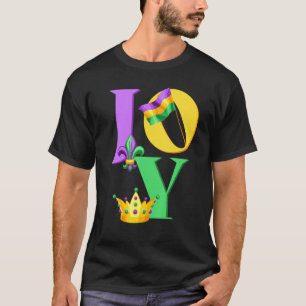 Camiseta Mardi Gras JOY, Mardi Gras JOY AMA MÚSICA, engraça