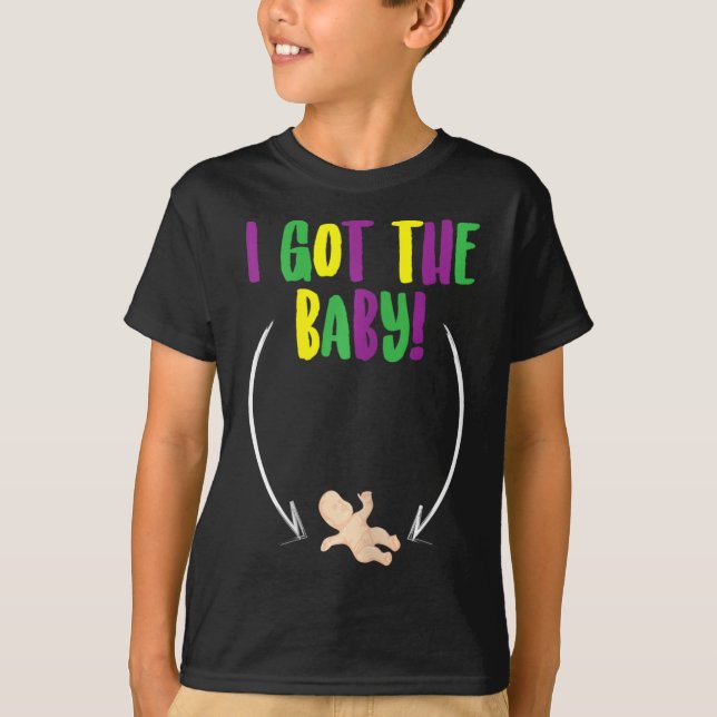Camiseta Mardi Gras King Cake By (Frente)