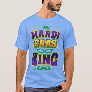 Camiseta Mardi Gras King Fun Parade Mardi Gras Carnaval Cos