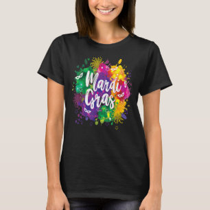 Camiseta Mardi Gras Long Sleeve Artística Fat Terça-feira H