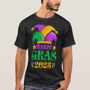 Camiseta Mardi Gras Mardi Gras 2023 Miçangas Penas 1