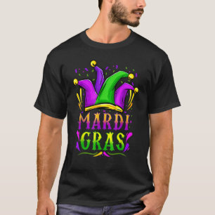 Camiseta Mardi Gras Mask Carnaval de Nova Orleans Mardi Gra