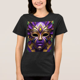 Camiseta Mardi Gras Mask Carnival Spirit of Women
