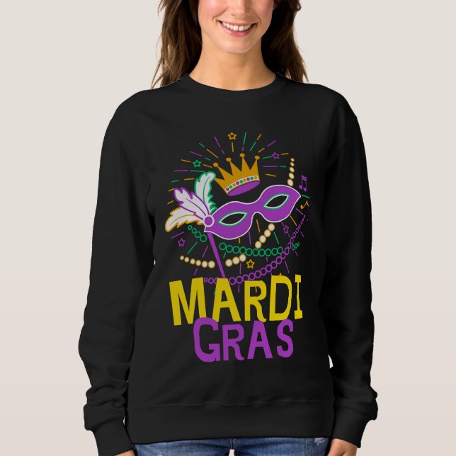 Camiseta Mardi Gras Masquerade Mardi Parade Costume Mens &  (Frente)