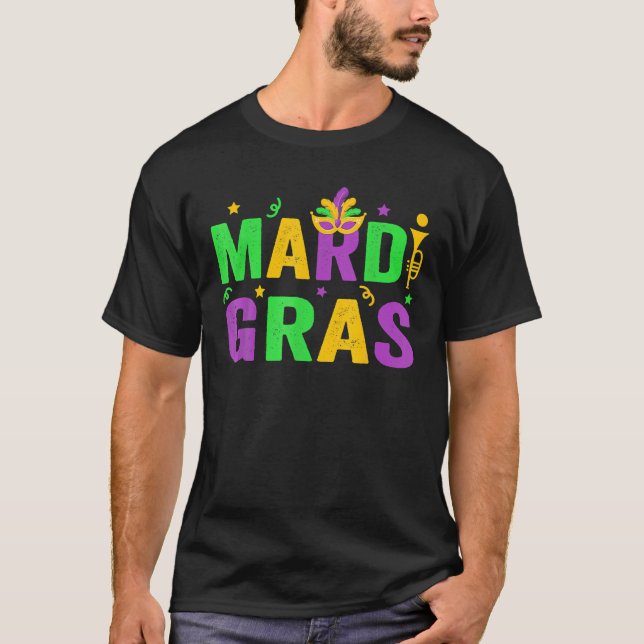 Camiseta Mardi Gras Mulheres Homens Mardi Gras Crianças Mar (Frente)
