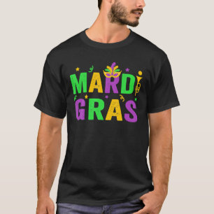Camiseta Mardi Gras Mulheres Homens Mardi Gras Crianças Mar