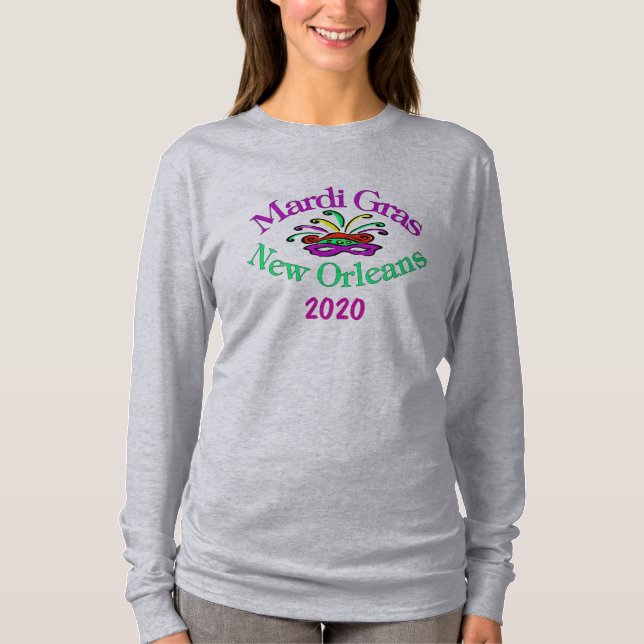 Camiseta Mardi Gras New Orleans 2020 (Frente)