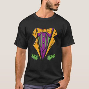 Camiseta Mardi Gras Outfit Miçanga Carnival Party