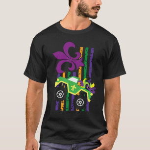Camiseta Mardi Gras Pajamas Monster Miçangas De Caminhão Us