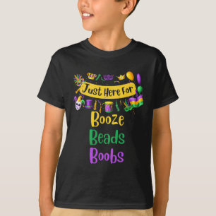 Camiseta Mardi Gras para Homens Mulheres Estou aqui para Bo