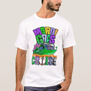 Camiseta Mardi Gras - Partido dos Navios de Cruzeiro Costum