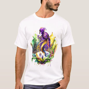 Camiseta Mardi Gras - Pássaro E Coroa