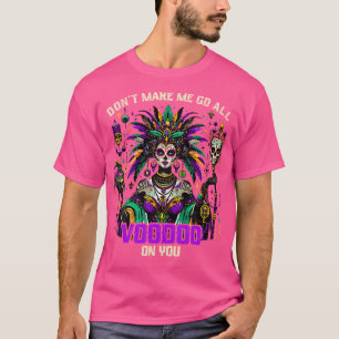 Camiseta Mardi Gras - Priestesa Mulheres Nova Orleans Bruxa