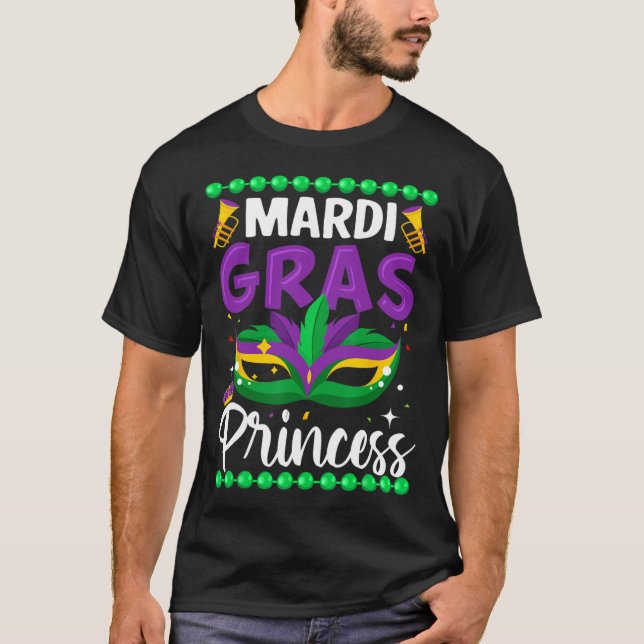 Camiseta Mardi Gras Princess (Frente)