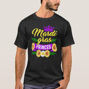 Camiseta Mardi Gras Princess New Orleans Miçangas Fumaça