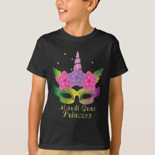 Camiseta Mardi Gras Princess T Shirt Com Mães De Unicórnio