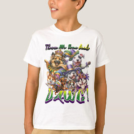 Camiseta Mardi Gras Puppies "Dawg"T-Shirt