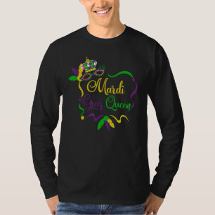 Camiseta Mardi Gras Queen Carnival, Mascarada, Mães