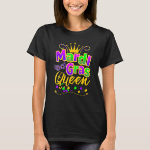 Camiseta Mardi Gras Queen Crown New Orleans Novelty Gifts C