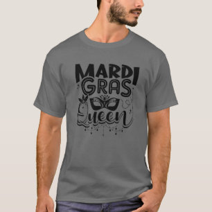 Camiseta Mardi Gras Queen Funny