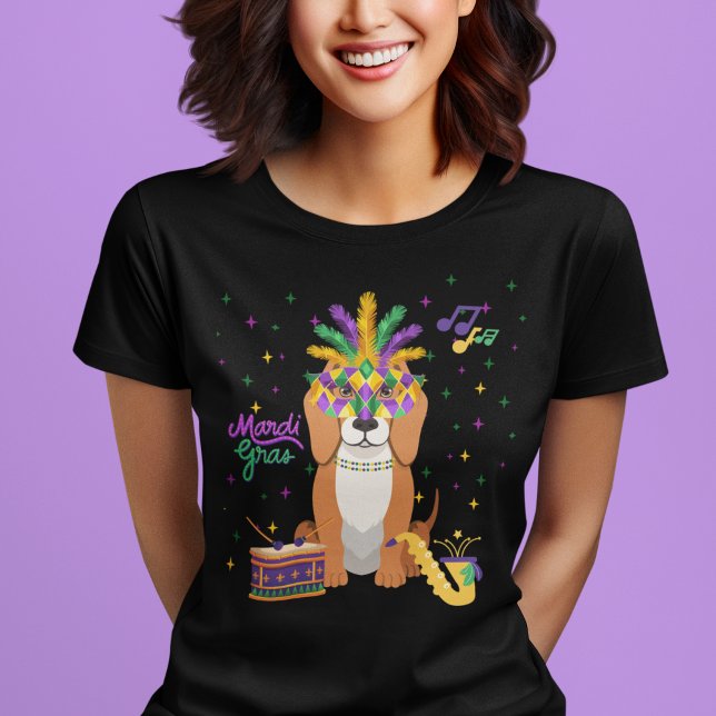 Camiseta Mardi Gras Retrievers (Mardi Gras Retriever Dog T-Shirt)