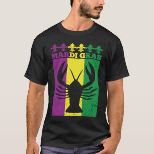 Camiseta Mardi Gras Retro Mudbug Carnaval M