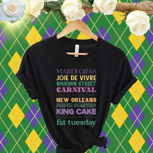 Camiseta Mardi Gras Say-Joie De Vivre-Bourbon Street