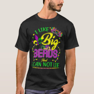 Camiseta Mardi Gras Shirt 2021 Eu Gosto De Grandes Miçanga