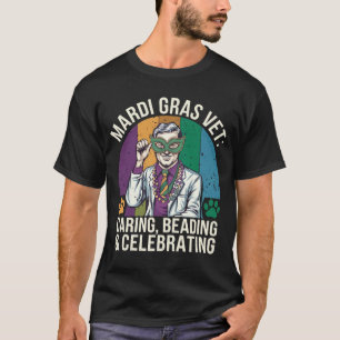 Camiseta Mardi Gras Vet: Carinho, Celebração