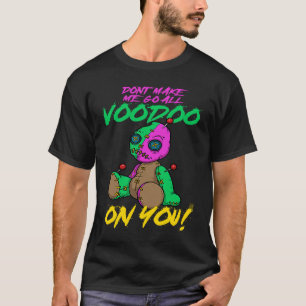 Camiseta Mardi Gras Voodoo Doll Não Me Faça Ir Voo Doo