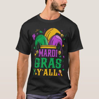 Camiseta Mardi Gras Y’all Jester Hat Carnival Party