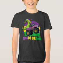 Mardi Grawr Monster Truck Dinossaur Mardi Gras