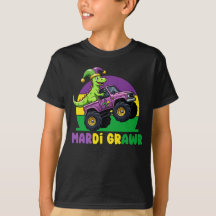 Mardi Grawr Monster Truck Dinossaur Mardi Gras