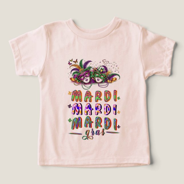 Camiseta Mardi Mardi Gras (Design frontal)
