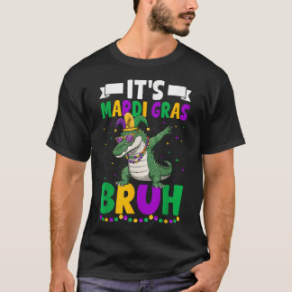 Camiseta Mardigator Alligator Bruh Mardi Gras Costume Teens