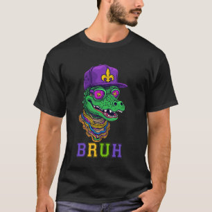 Camiseta Mardigator Jacaré Bruh Fantasia de Carnaval de Mar