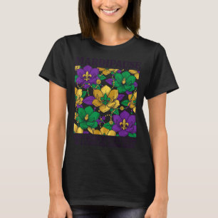 Camiseta Mardipausa Menopausa Contas de Mardi Gras