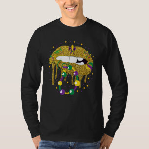 Camiseta Mardis Formando Lábios Rainha Figurino do Carnaval