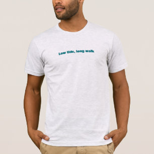 Camiseta Maré Baixa Caminhada Longa Texto Simples