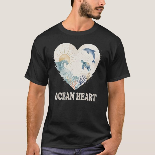 Camiseta Maré do Coração de Coral (Frente)
