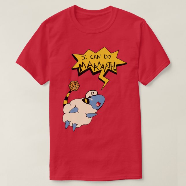 Camiseta Mareep Math (Frente do Design)