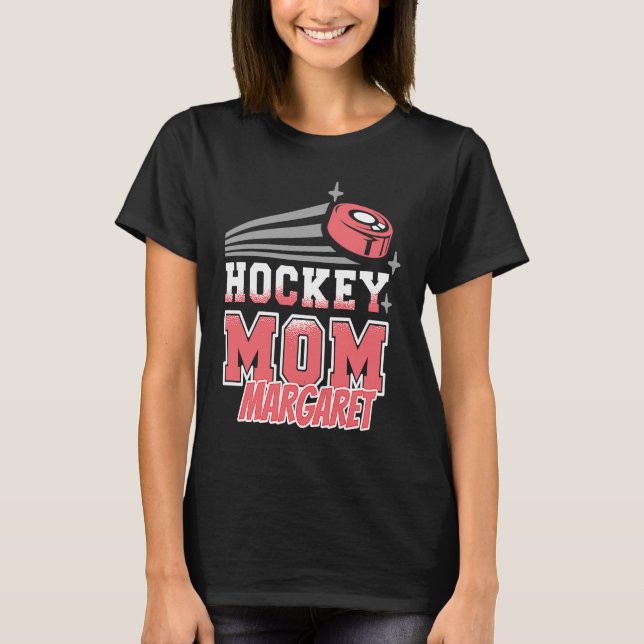 Camiseta Margaret Hockey Mãe Com Mulheres Puck (Frente)